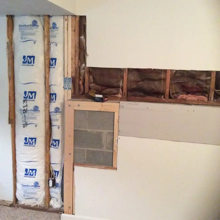 Wall insulation replacement during Contents Cleaning & Restoration in Oakmont